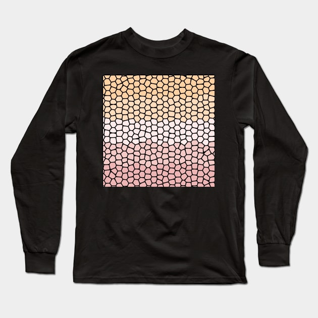 Peach and rose Painted Glass Long Sleeve T-Shirt by Peaceful Space AS